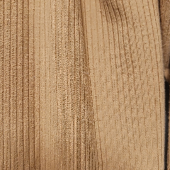 Iman Cardigan- Mustard Open Front Ribbed Knit w Pockets- Size Large EUC - Picture 4 of 8